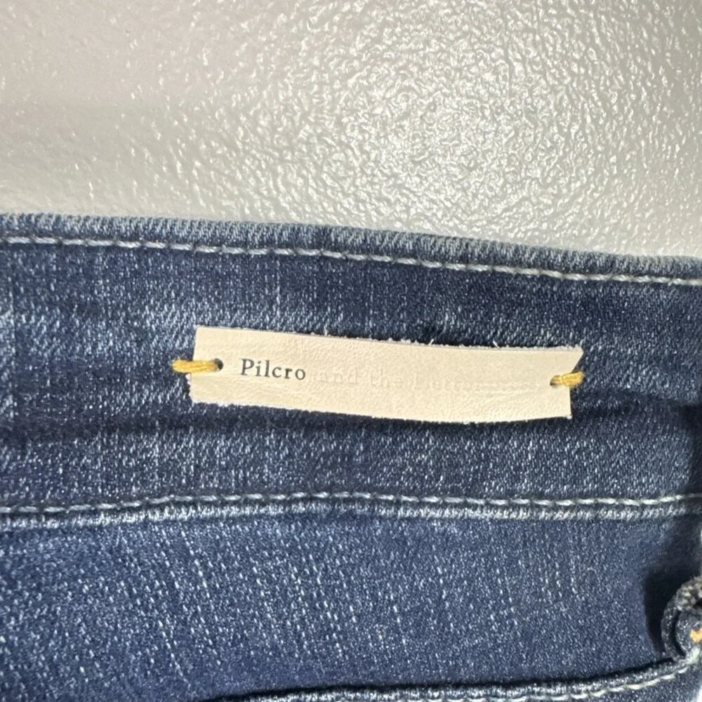 Anthropologie Pilcro and the Letterpress Women's 30 Stet‎ Fit Blue Jeans 33" - Picture 11 of 16